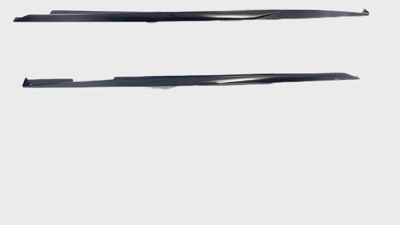 Aerodynamic carbon fiber rocker panel extension for 2024 Acura TLX by SuperAutoUSA.
