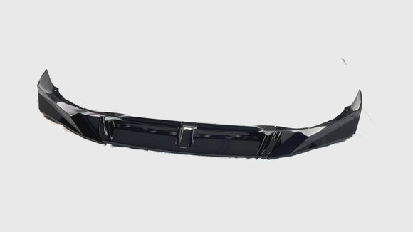 Gloss black front bumper lip for BMW X5 M Package 2024-2025 by SuperAutoUSA.