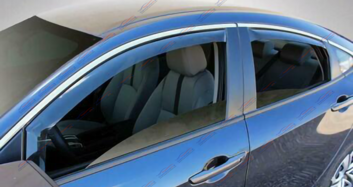 Fit 2019-2022 Acura RDX In-Channel Vent Window Visors Rain Sun Wind Guards Shade Deflectors