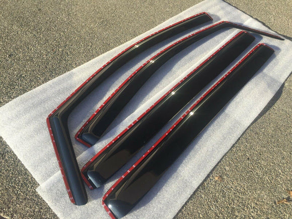 Fit 2025-2027 Toyota Camry In-Channel Vent Window Visors Rain Sun Wind Guards Shade Deflectors