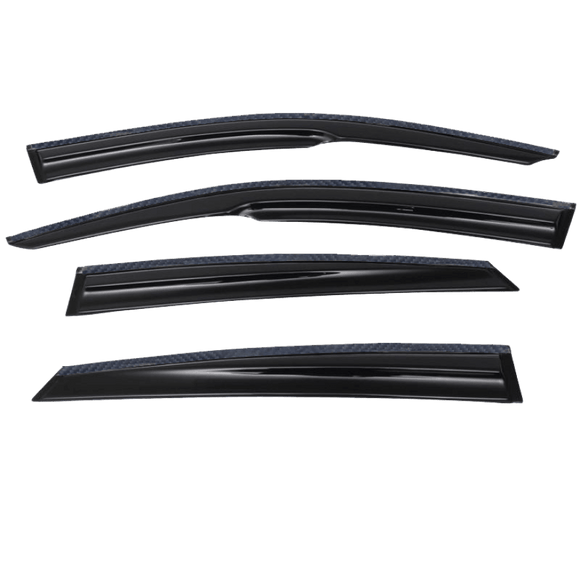 Fits 2015-2020 Acura TLX Carbon Trim Window Vent Visors & Rear Roof Spoiler