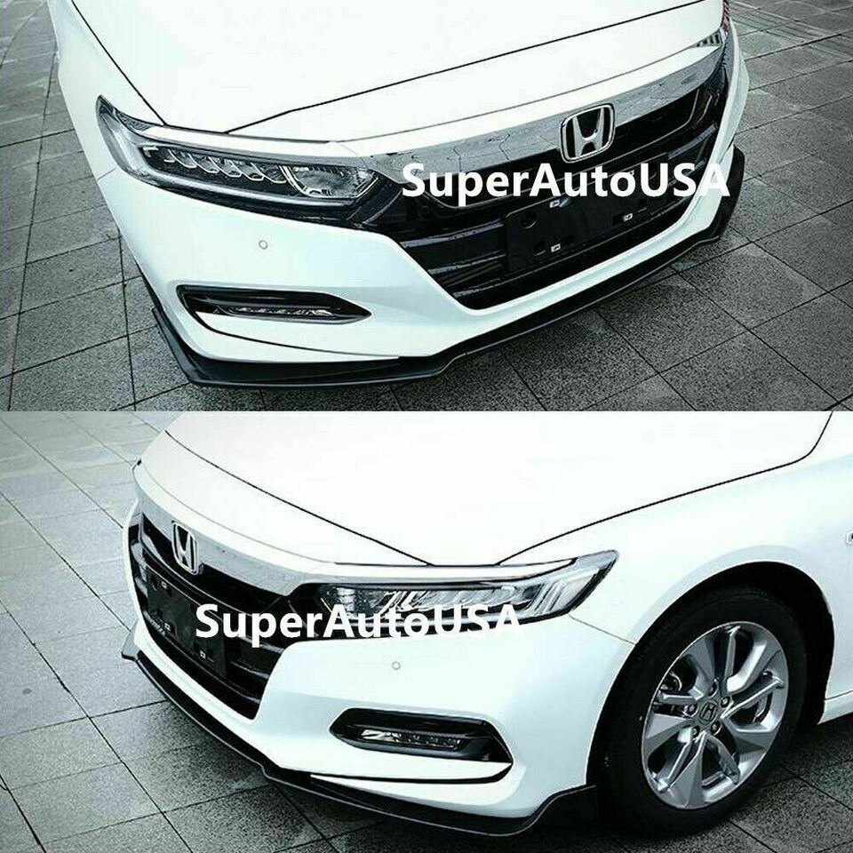 Front Spoiler & Splitters | Fits 2018- 2020 Honda Accord 4Dr Sedan