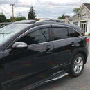 Chrome Trim Rain Guards Shade Window Visors For Forte 2019-2024-3