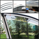 Fits 2011-2017 Honda Odyssey Chrome Trim Window Visors Rain Wind Guards Deflectors-6