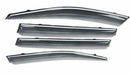 Fits 2014-20 Lexus IS200t 250 300 350 Window Vent Visors w/ Chrome Trims Wind Guards-5
