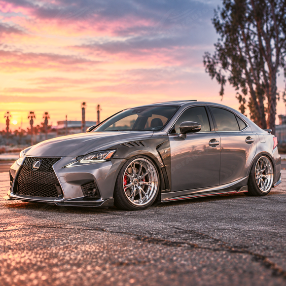 2014-2025 Lexus IS200t / IS250 / IS300 / IS350 Z-Style Vented Carbon Fiber Fenders