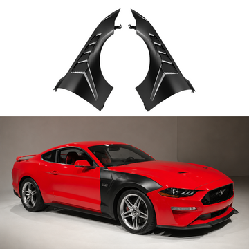 For 2018-2023 Ford Mustang GTD Style Vented Body Fender Stainless Steel