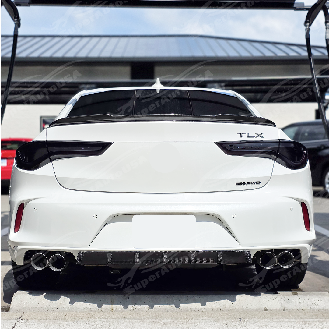 21 Tlx Rear Fits Acura TLX 2021-Up Stainless Steel Quad Tips Axle Back Exhaust ...