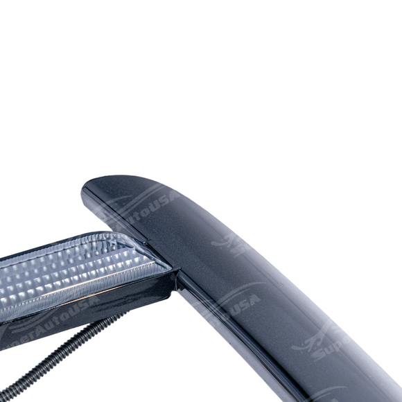 Carbon Flash Metallic LED DRL bezel installation in progress on Corvette C8