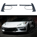 Carbon Flash Metallic LED DRL bezel integrated on a black C8 Corvette