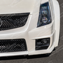  Headlights internal frame cover on a white Cadillac CTS-V