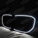Durable glossy black material of LED grilles insert assembly for BMW X5 G05
