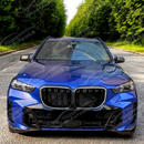 Uninstalled individual glossy black grille insert with LED