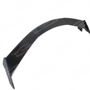 Close-up of the glossy finish on the C8 rear roof spoiler wing