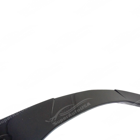 Rear roof spoiler integrated on a black Chevrolet Corvette C8