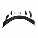 Uninstalled rear lid roof window visor spoiler wing, top view