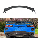 Rear lid roof window visor spoiler wing on a 2020 Chevrolet Corvette C8