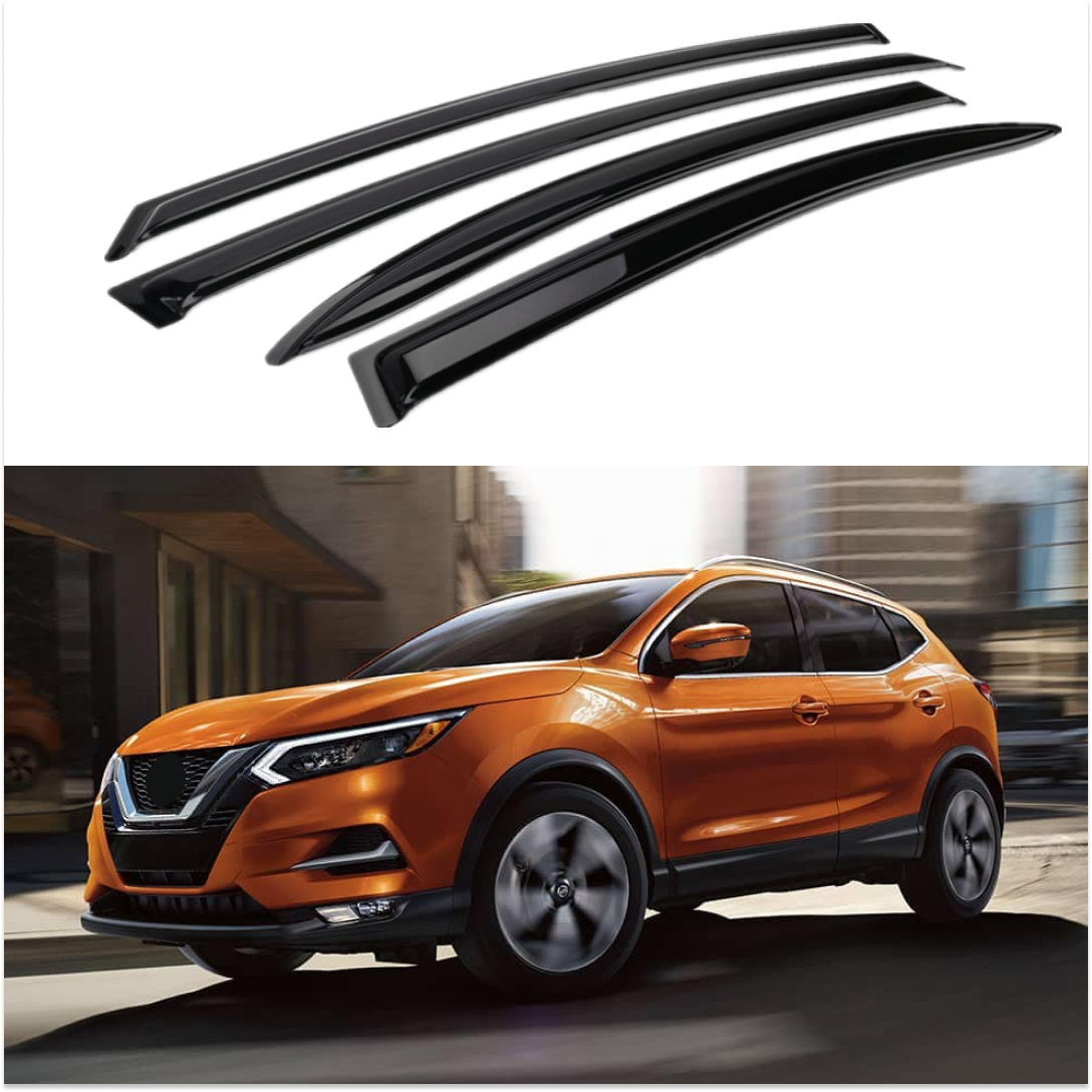 Ajuste 2017-2021 Nissan Kicks OE estilo ventilación ventana viseras lluvia sol viento guardias deflectores de sombra