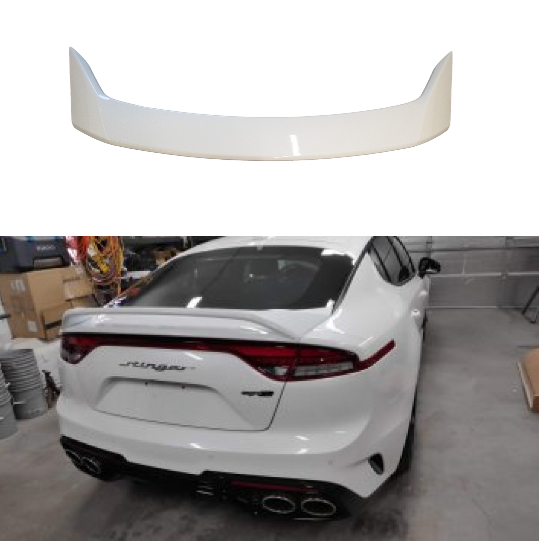 Fits Kia Stinger 2018-2023 Pearl White Scorpion GT Style Spoiler Wing