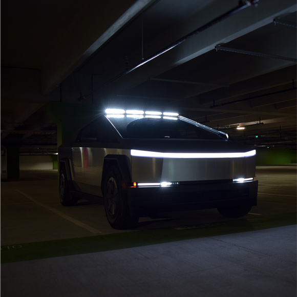 Fits Tesla Cybertruck LED Light Bar Off-Road Gloss Black Roof Top Light Lamp Bar