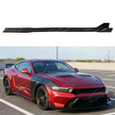 GT500 Style Carbon Fiber Print Side Skirt Body Kits Splitter With Wing For 2024-2026 Ford Mustang S650-1