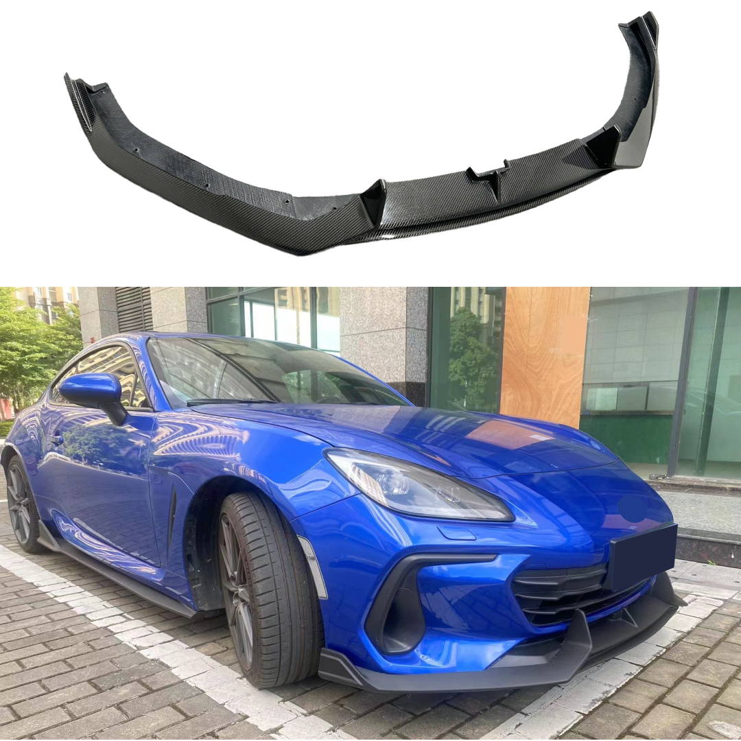 For Subaru BRZ 2022-2024 Real Carbon Fiber Front Bumper Lip Spoiler