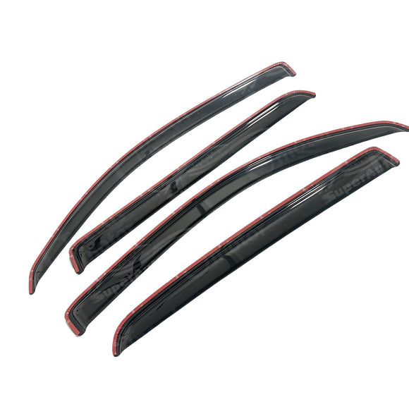 Fit 2016-2023 Toyota Tacoma In-Channel Vent Window Visors Rain Sun Wind Guards Shade Deflectors