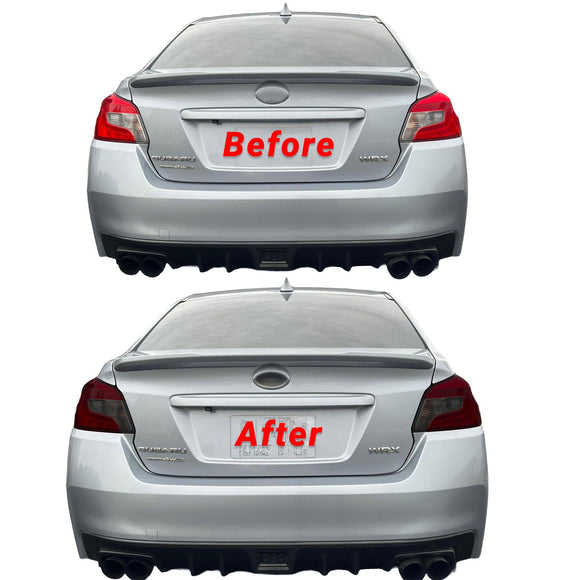 For 2015-2021 Subaru WRX/STI Rear Light Taillight Dark Tinted Overlay Covers