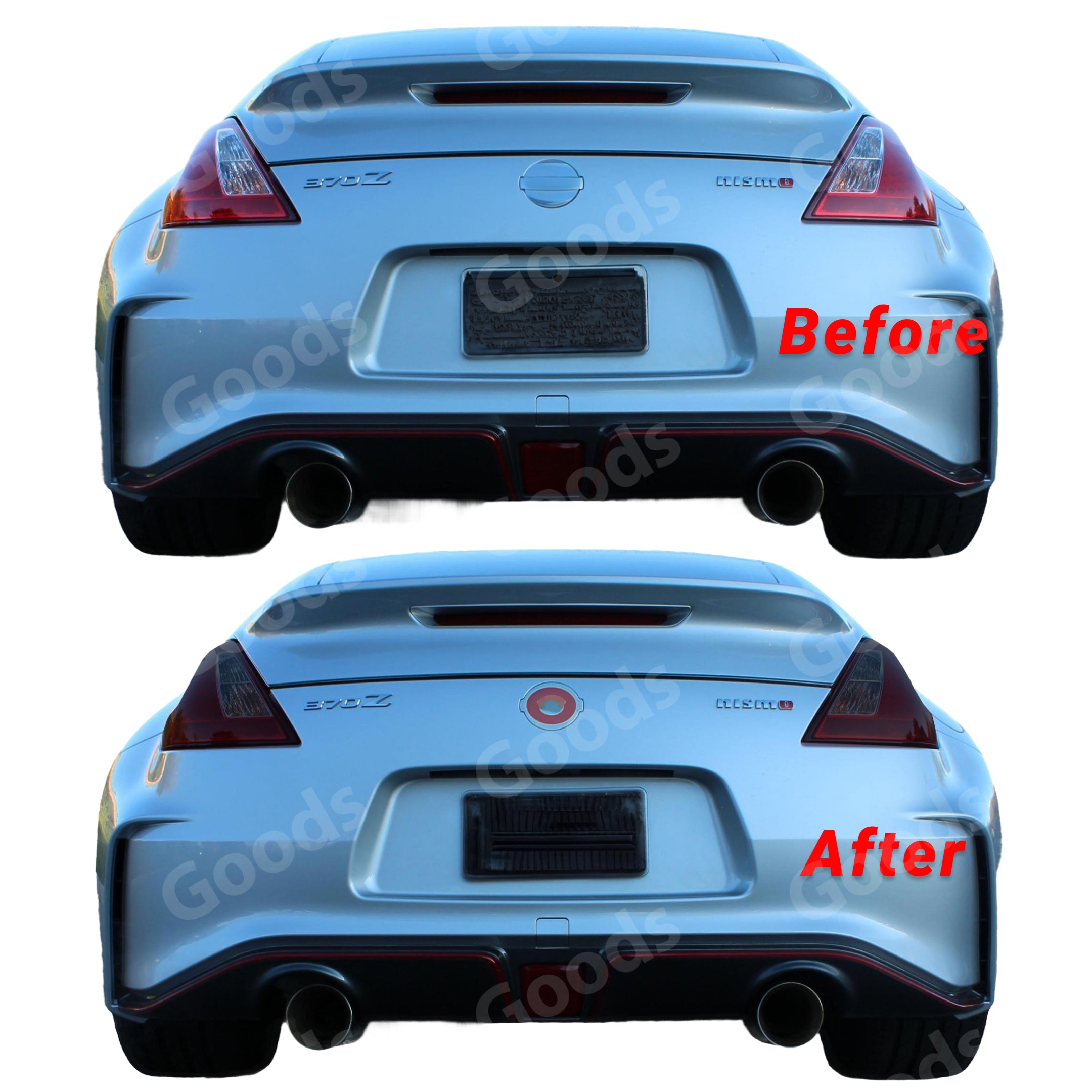 For Nissan 370Z 2008-2021 Rear Light Taillight Tinted Dark Smoked cover
