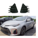 Fits 2017-2019 Toyota Corolla SE XSE DRL Fog Light Bezel Left Right Pair Cover Set-1