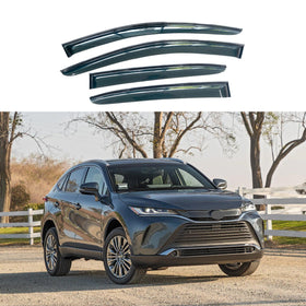For Venza 2020-2026 Window Vent Visors Carbon Fiber Painted Trim Wind Guards Shade Deflectors