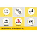 Fits Hyundai Elantra 2017-2020 Carbon Trim Window Visor Rear Roof Spoiler Bundle-3