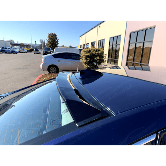 Fits 2008-2012 Honda Accord Carbon Trim Window Vent Visors & Rear Roof Spoiler