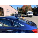 Fits 2008-2012 Honda Accord Carbon Trim Window Vent Visors & Rear Roof Spoiler-11