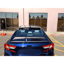 Fits 2008-2012 Honda Accord Carbon Trim Window Vent Visors & Rear Roof Spoiler-13