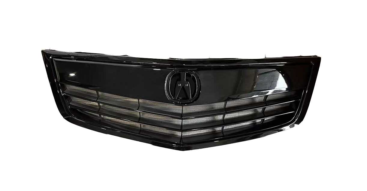 For 2011-2014 Acura TSX Front Bumper Upper Grille Assembly (Gloss Black or Painted Matte Black)-6