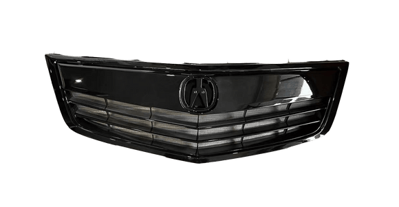 For 2011-2014 Acura TSX Front Bumper Upper Grille Assembly (Gloss Black or Painted Matte Black)