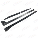 Fits 2010-2014 Ford Mustang GT500 Style Matte Black Side Skirts Extension-3