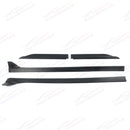 Fits 2010-2014 Ford Mustang GT500 Style Matte Black Side Skirts Extension-4