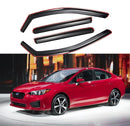 Fit 2018-2022 Subaru Impreza In-Channel Vent Window Visors Rain Sun Wind Guards Shade Deflectors-1