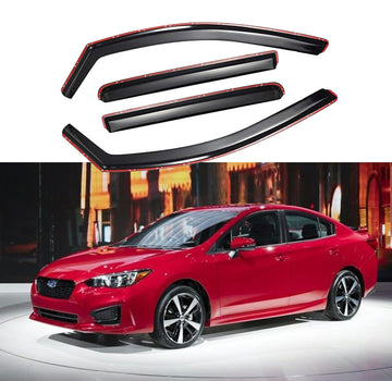Se adapta a Subaru Impreza 2018-2022, viseras para ventanas con ventilación en canal, protectores contra la lluvia, el sol y el viento, deflectores de sombra 