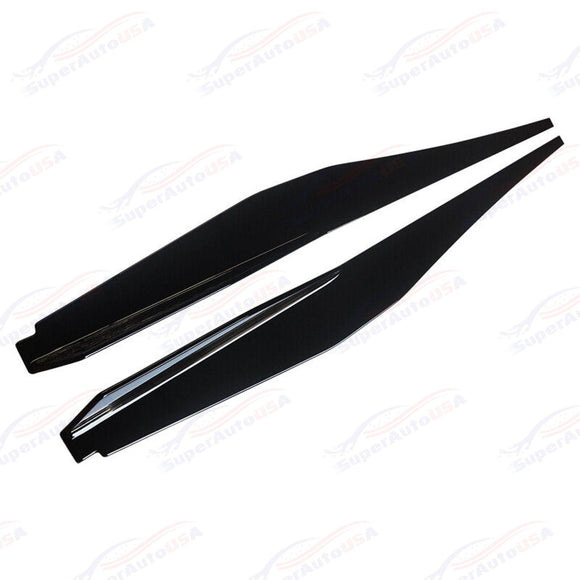 For 2020-2023 Chevrolet Corvette C8 Gloss Black Z51 Performance Style Side Body Kit Skirts
