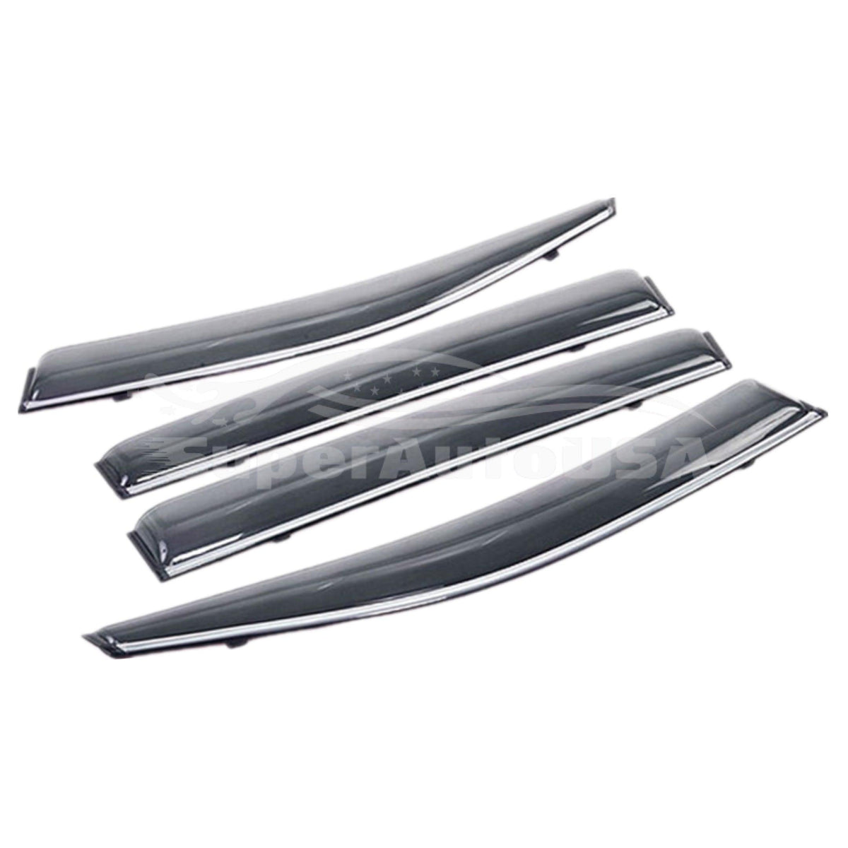 For 2018-2024 8th Gen Toyota Camry Chrome Trim Window Visor Vent Sun For 2018-2024 8th Gen Toyota Camry Chrome Trim Window Visor Vent Sun