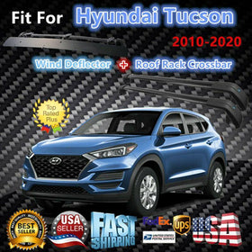 For Hyundai Tucson 2010-2020 Luggage Crossbar+Wind Deflector