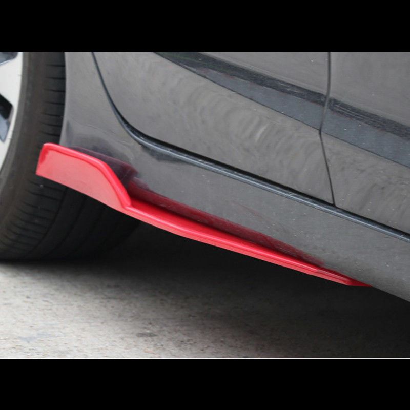 Para Ford Fusion 2008-2020 faldas laterales divisores alerón difusor alas (rojo)