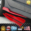 Fit 2008-2020 Ford Fusion Side Skirts Splitters Spoiler Diffuser Wings (Red)