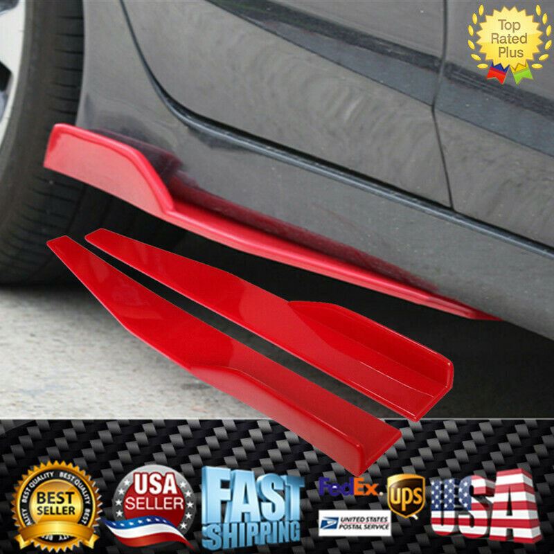 Fit 2008-2020 Mazda 6 Side Skirts Splitters Spoiler Diffuser Wings (Red)