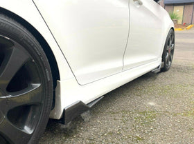 Side Skirt Splitter - Carbon Fiber Print  | Fits Mazda 3 ( 08-24 )