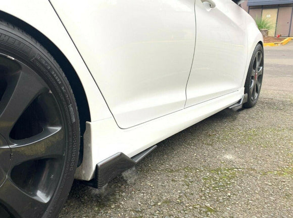 Side Skirt Splitter - Carbon Fiber Print  | Fits Mazda 3 ( 08-24 )