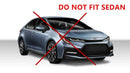 Fit 2019-2021 Toyota Corolla Hatchback Out-Channel Vent Window Visors Rain Sun Wind Guards Shade Deflectors-3